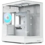 APNX V2-F Gaming Midi Tower Κουτί Υπολογιστή με Πλαϊνό Παράθυρο και RGB Φωτισμό Λευκό