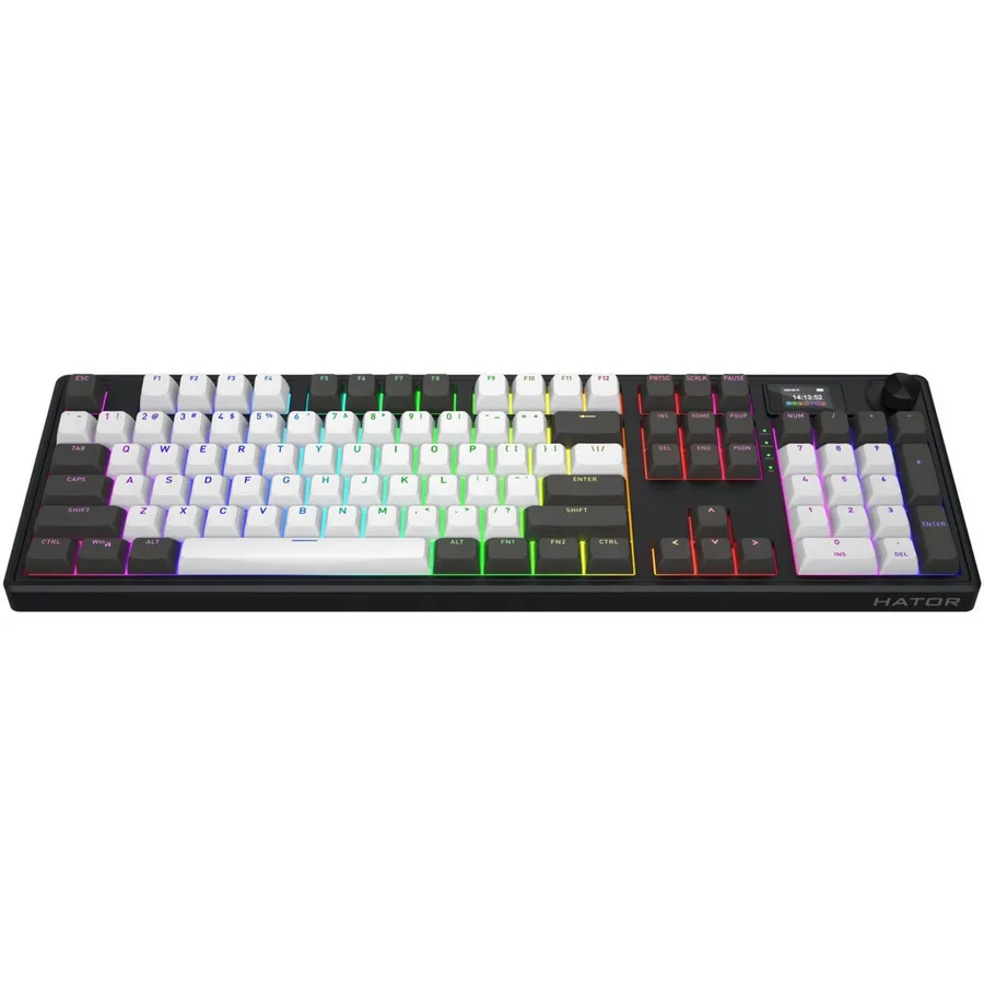 HATOR Skyfall 100 Pro Ασύρματο Gaming Μηχανικό Πληκτρολόγιο (Αγγλικό US) HATOR Aurum Vanilla Linear - Image 1