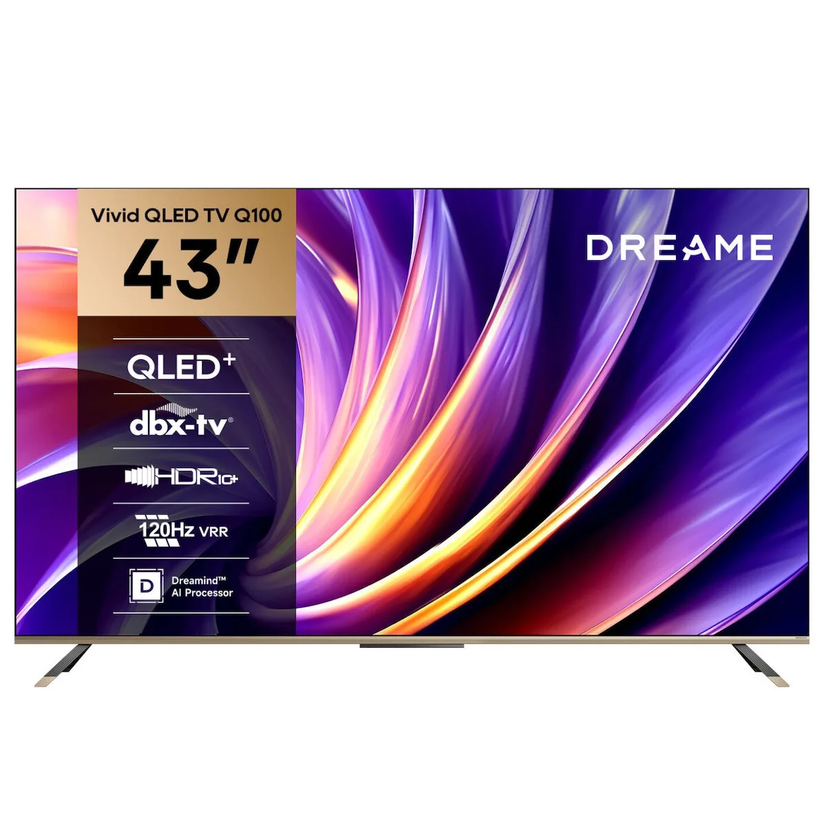 20260428103521_dreame_smart_tileorasi_43_4k_uhd_qled_vivid_hdr_43q100.jpeg Dreame Smart Τηλεόραση 43" 4K UHD QLED Vivid HDR (2024) 43Q100 - Image 1