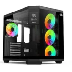 GC-625-PRO Vision Gaming Midi Tower Κουτί Υπολογιστή με Πλαϊνό Παράθυρο και ARGB Φωτισμό Μαύρο