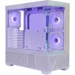CoolerMaster Master Elite 690 Gaming Midi Tower Κουτί Υπολογιστή με Πλαϊνό Παράθυρο και ARGB Φωτισμό Λευκό