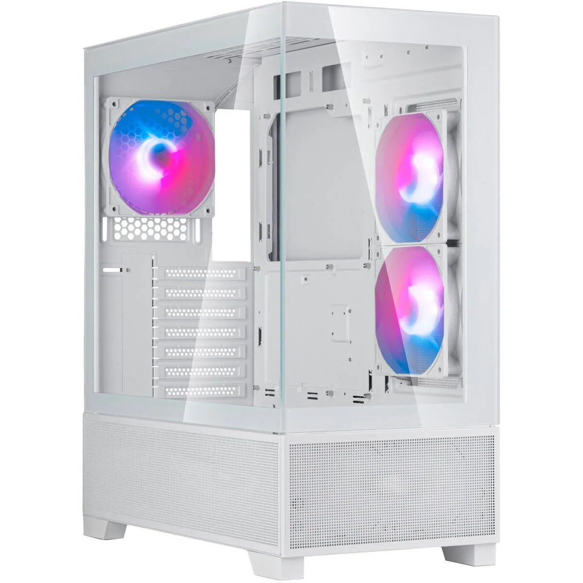 Silverstone Lucid 05 Gaming Midi Tower Κουτί Υπολογιστή με Πλαϊνό Παράθυρο και ARGB Φωτισμό Λευκό - Image 1