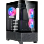Silverstone Lucid 05 Gaming Midi Tower Κουτί Υπολογιστή με Πλαϊνό Παράθυρο και ARGB Φωτισμό Μαύρο