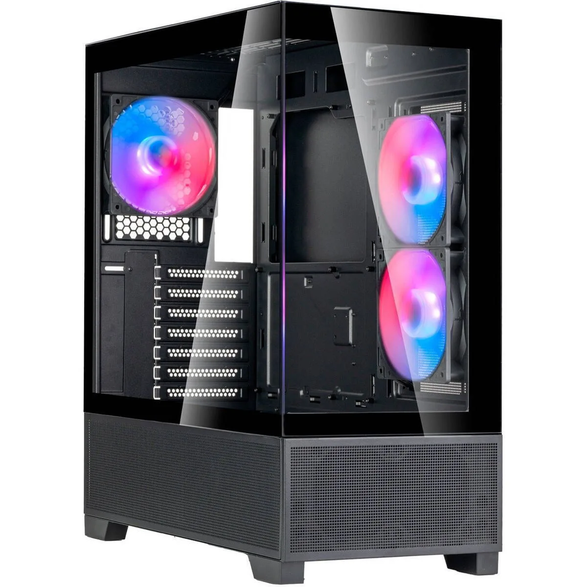 Silverstone Lucid 05 Gaming Midi Tower Κουτί Υπολογιστή με Πλαϊνό Παράθυρο και ARGB Φωτισμό Μαύρο - Image 1