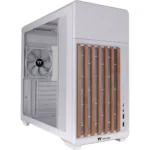 Thermaltake TR300 Gaming Midi Tower Κουτί Υπολογιστή με Πλαϊνό Παράθυρο (White/Wood)