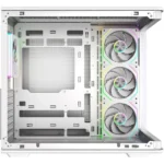 CoolerMaster Elite 600 Gaming Midi Tower Κουτί Υπολογιστή με Πλαϊνό Παράθυρο και ARGB Φωτισμό Λευκό