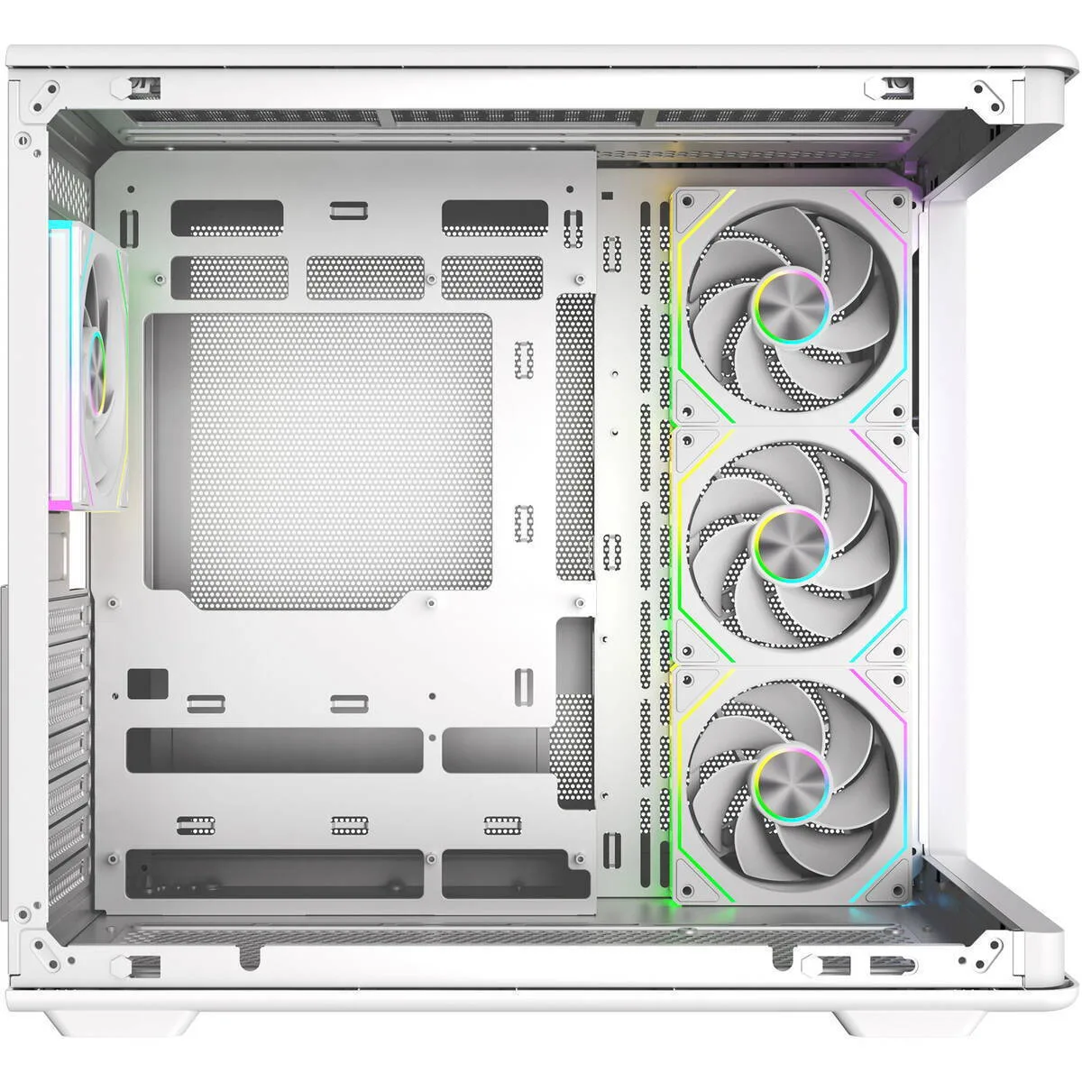 CoolerMaster Elite 600 Gaming Midi Tower Κουτί Υπολογιστή με Πλαϊνό Παράθυρο και ARGB Φωτισμό Λευκό - Image 1