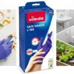 Vileda Γάντια Καθαριότητας Safe Hands Νιτριλίου Medium 167824 100 Ζεύγη