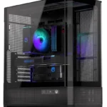 Endorfy Aquarius 8000 Flex Gaming Midi Tower Κουτί Υπολογιστή με Πλαϊνό Παράθυρο Μαύρο