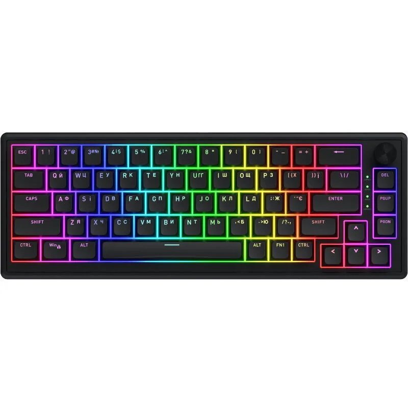 HATOR Skyfall 65 Gaming Μηχανικό Πληκτρολόγιο 65% με RGB φωτισμό (International English) HATOR Aurum Sterling - Image 1
