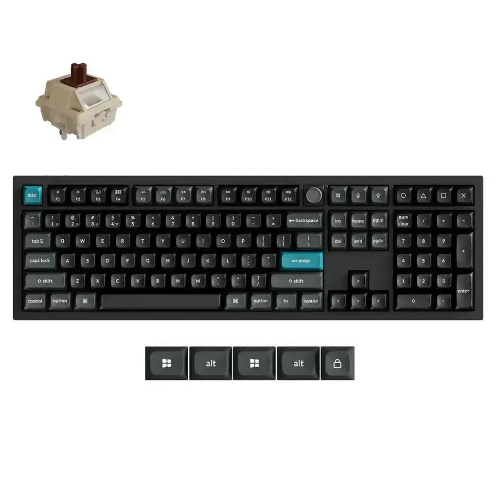 20260504163300_keychron_q6_ultra_8k_q6u_m3_asyrmato_gaming_michaniko_pliktrologio_me_keychron_silk_pom_brown_diakoptes_kai_rgb_fotismo_agliko_us.jpeg Keychron Q6 Ultra 8K Q6U-M3 Ασύρματο Gaming Μηχανικό Πληκτρολόγιο με Keychron Silk POM Brown διακόπτες και RGB φωτισμό (Αγγλικό US) - Image 1