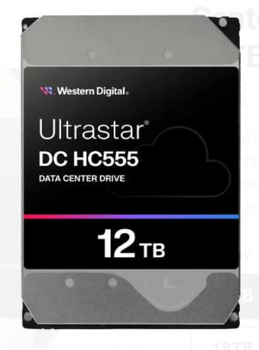 Western Digital Ultrastar HC555 12TB HDD Σκληρός Δίσκος 3.5" SATA III με 512MB Cache για Server / Καταγραφικό 0B48720 - Image 1