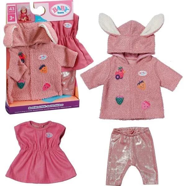 20260506141501_zapf_creation_moro_koukla_born_coat_set_dress_840740.jpeg ZAPF Creation Μωρό Κούκλα Born? Coat Set Dress 840740 - Image 1