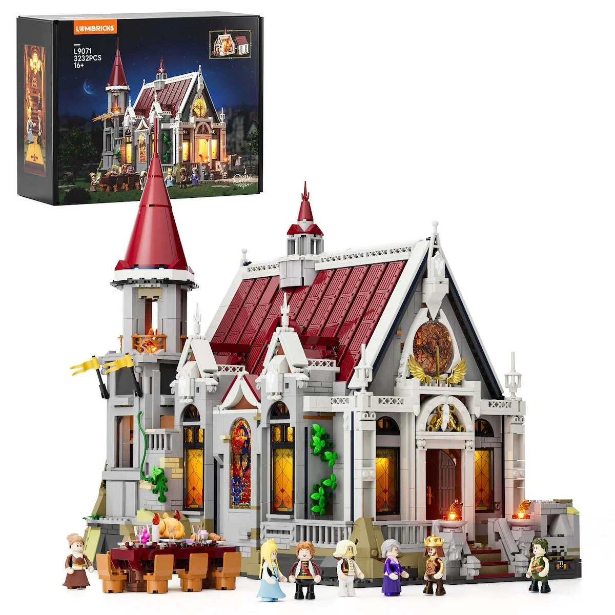 20260506153902_lumibricks_touvlakia_castle_banquet_hall_gia_16_eton_3232tmch_l9071.jpeg Lumibricks Τουβλάκια Castle Banquet Hall για 16+ Ετών 3232τμχ L9071 - Image 1