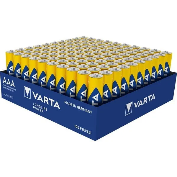 20260507114912_varta_longlife_power_alkalikes_mpataries_aaa_1_5v_100tmch_04903121396.jpeg Varta Longlife Power Αλκαλικές Μπαταρίες AAA 1.5V 100τμχ 04903121396 - Image 1