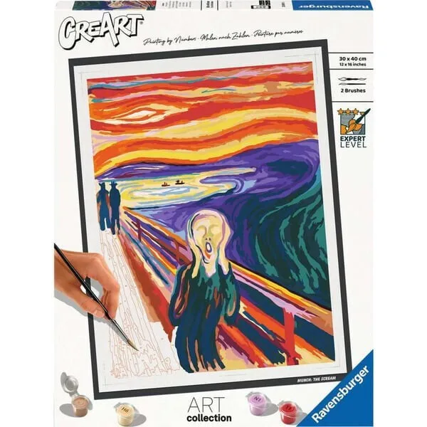 20260507162312_ravensburger_creart_art_collection_munch_scream_painting.jpeg Ravensburger Creart Art Collection Munch Scream Painting - Image 1