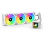 Sharkoon S100 Υδρόψυξη AIO CPU με 3 Ανεμιστήρες 120mm και ARGB Φωτισμό Λευκή