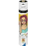 Ravensburger Creart Art Collection Canvas Edition Lady In Pink Popart Painting