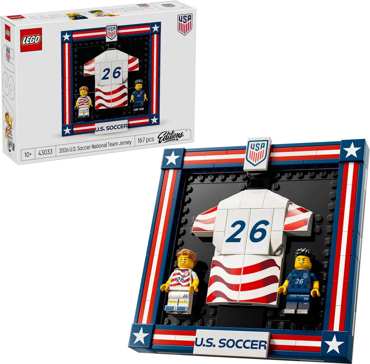 20260511101756_lego_editions_2026_u_s_soccer_national_team_jersey_gia_10_eton_167tmch_43033.jpeg LEGO Editions 2026 U.S. Soccer National Team Jersey για 10+ Ετών 167τμχ 43033 - Image 1