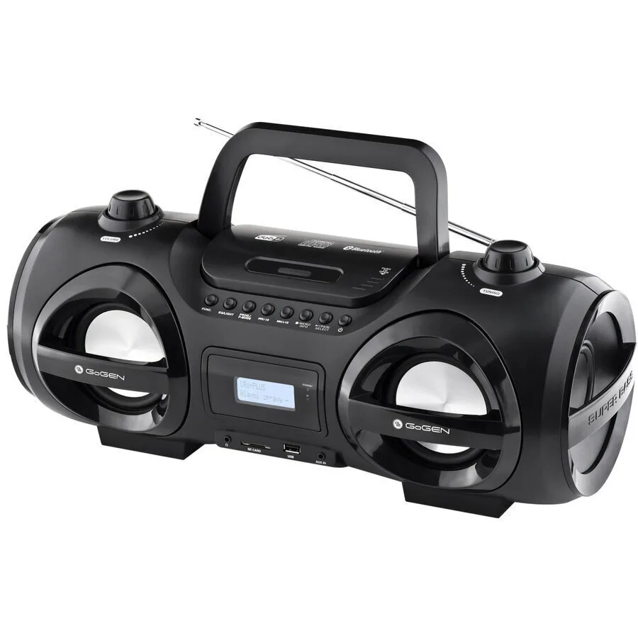 20260511163416_fm_radio_cd_bluetooth_gogen_cdm_425_btdab_25_w_mp3_usb_sd_card_remote_control_black_silver.jpeg Fm Radio Cd Bluetooth Gogen Cdm 425 Btdab 25 W Mp3 Usb Sd Card Remote Control Black Silver - Image 1