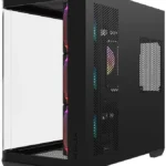 Krux Tano Gaming Midi Tower Κουτί Υπολογιστή με Πλαϊνό Παράθυρο και ARGB Φωτισμό Μαύρο