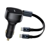 Baseus Enjoyment Φορτιστής Αυτοκινήτου 33W μαζί με Καλώδιο Type-C Μαύρο Χρώμα