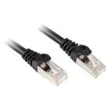 Sharkoon S/FTP Cat.6 (Gigabit) Καλώδιο Δικτύου Ethernet 1.5m Μαύρο