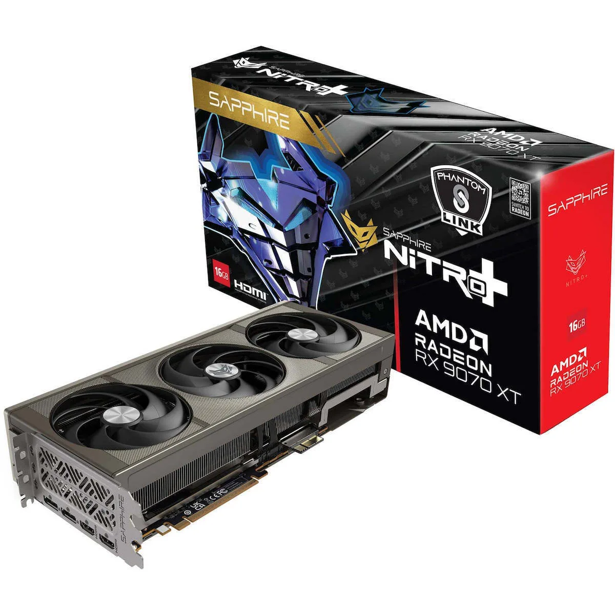 Sapphire Radeon RX 9070 XT 16GB GDDR6 Nitro+ Phantom Link OC Κάρτα Γραφικών - Image 1