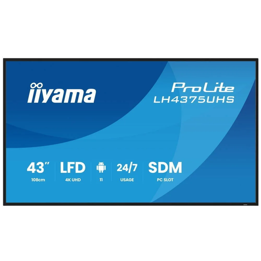 Iiyama LH4375UHS-B2AG Public Display 42.5" LED 4K UHD - Image 1