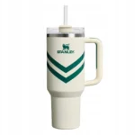 Stanley Flowstate Handled Tumbler Θερμός Πλαστικό 1.18lt Courtside Cream με Καλαμάκι και Λαβή 10-10825-474