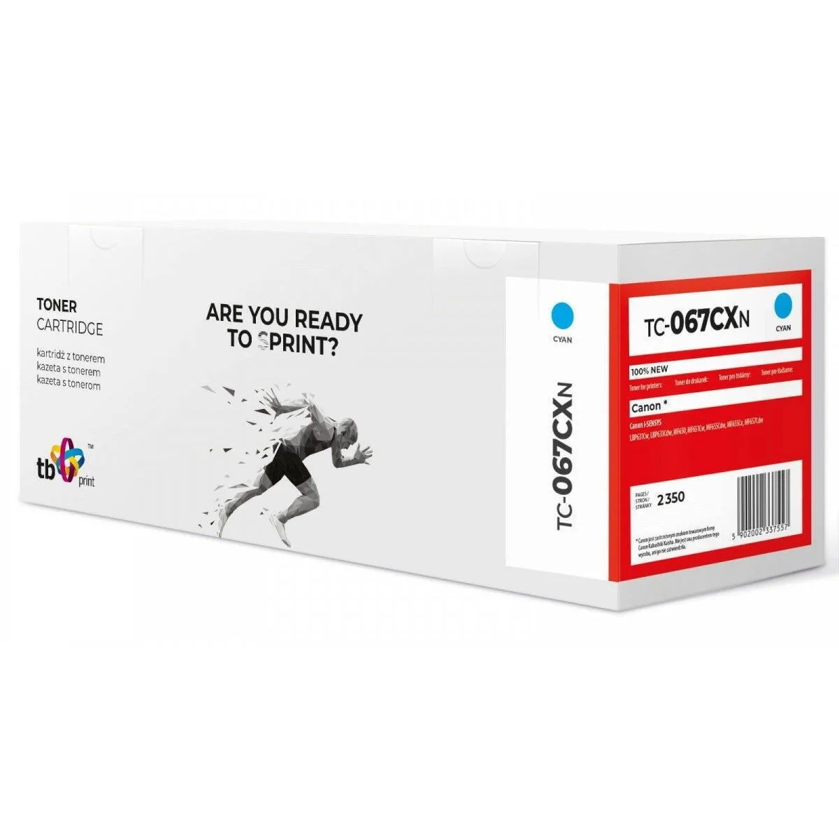 20260522094923_tb_print_symvato_toner_gia_laser_ektypoti_hp_canon_mf650_kyano_tc_067cxn.jpeg TB Print Συμβατό Toner για Laser Εκτυπωτή HP Canon Mf650 Κυανό TC-067CXN - Image 1