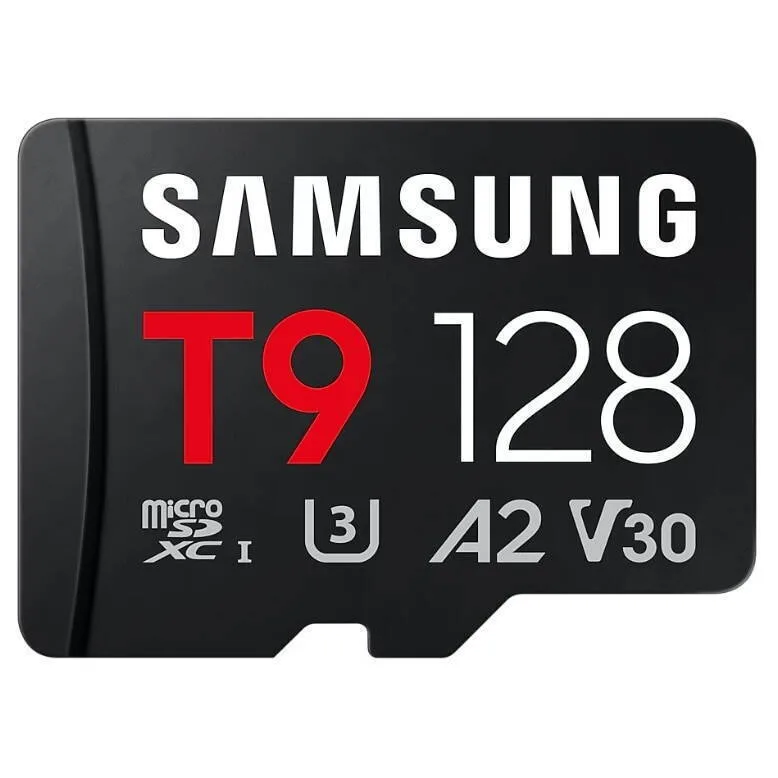 Samsung T9 128GB U3 V30 A2 UHS-I 200MB/s με αντάπτορα - Image 1