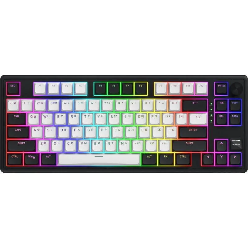 HATOR Skyfall Mag Ultima 8k Ασύρματο Ηall Effect Gaming Πληκτρολόγιο Tenkeyless με Magnetic διακόπτες και RGB φωτισμό (Αγγλικό US) Aurum Ice Magnetic - Image 1
