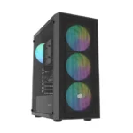 Shobo SH8F Gaming Midi Tower Κουτί Υπολογιστή με Πλαϊνό Παράθυρο και ARGB Φωτισμό Μαύρο