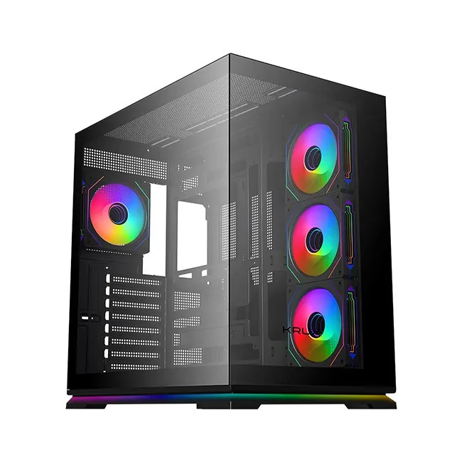 Krux Atron Gaming Midi Tower Κουτί Υπολογιστή με Πλαϊνό Παράθυρο και ARGB Φωτισμό Μαύρο - Image 1