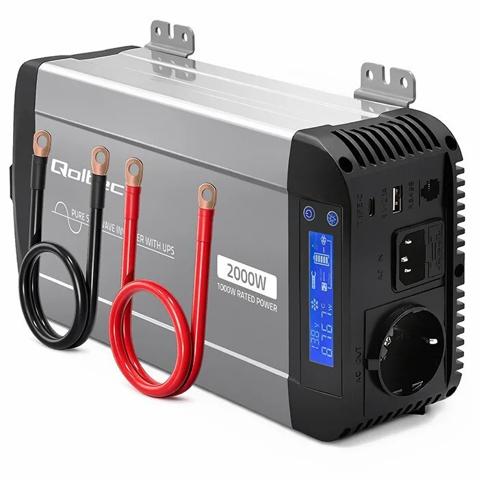 20260529124248_qoltec_metatropeas_tasis_pure_sine_wave_12v_230v_1000_2000w_ups_bypass_lcd_usb_usb_c_symvatos_lifepo4_gel_agm.jpeg Qoltec Μετατροπέας Τάσης Pure Sine Wave 12v 230v 1000/2000w Ups Bypass Lcd Usb Usb-c Συμβατός Lifepo4 Gel Agm - Image 1