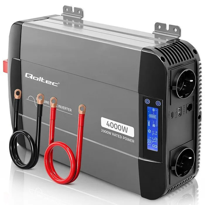 20260529124249_qoltec_metatropeas_tasis_pure_sine_wave_12v_230v_2000_4000w_lcd_usb_usb_c_symvatos_lifepo4_gel_agm.jpeg Qoltec Μετατροπέας Τάσης Pure Sine Wave 12v 230v 2000/4000w Lcd Usb Usb-c Συμβατός Lifepo4 Gel Agm - Image 1