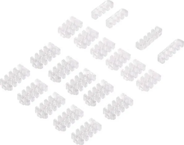 20190910165254_silverstone_cable_combs_white.jpeg Silverstone Στήριγμα Καλωδίων Τροφοδοσίας Διάφανο - Image 1