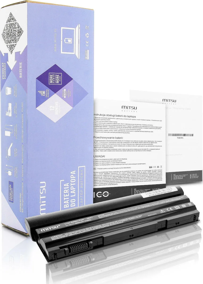 20201222123502_mitsu_mpataria_gia_dell_bc_de_e5420h_6600mah.jpeg Mitsu Συμβατή Μπαταρία για Dell Latitude με 6600mAh (BC/DE-E5420H) - Image 1