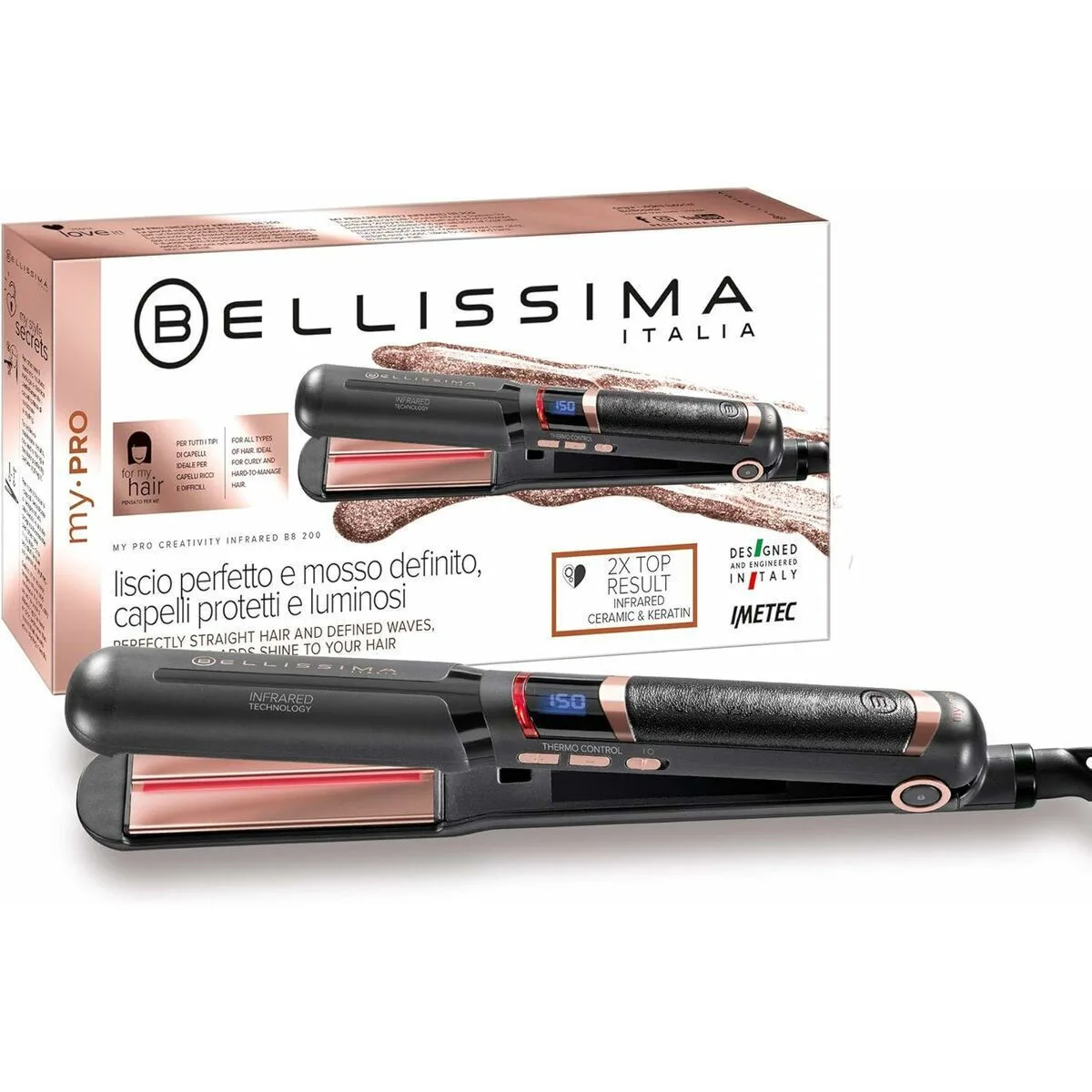 20250207131504_bellissima_ilektriki_vourtsa_gia_mpoukles.jpeg Bellissima Κεραμική Ηλεκτρική Βούρτσα για Ίσιωμα και Μπούκλες 60W 11948 - Image 1