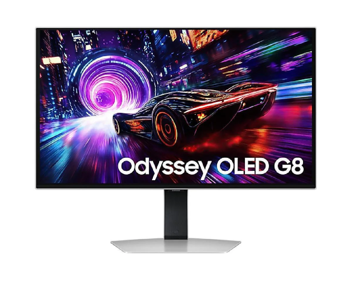 Samsung G8 G81SF OLED HDR Monitor 27" 4K 3840x2160 240Hz με Χρόνο Απόκρισης 0.03ms GTG Ασημί - Image 1