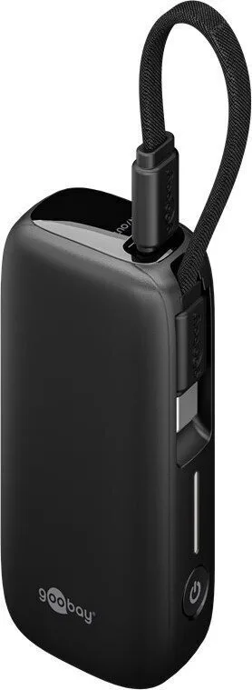 20250618104013_goobay_76250_usb_c_power_bank_5000mah_mayro.jpeg Goobay 76250 USB-C Power Bank 5000mAh Μαύρο - Image 1