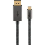 Goobay Braided USB 3.1 Cable USB-C male - USB-C / DisplayPort Μαύρο 3m 75709