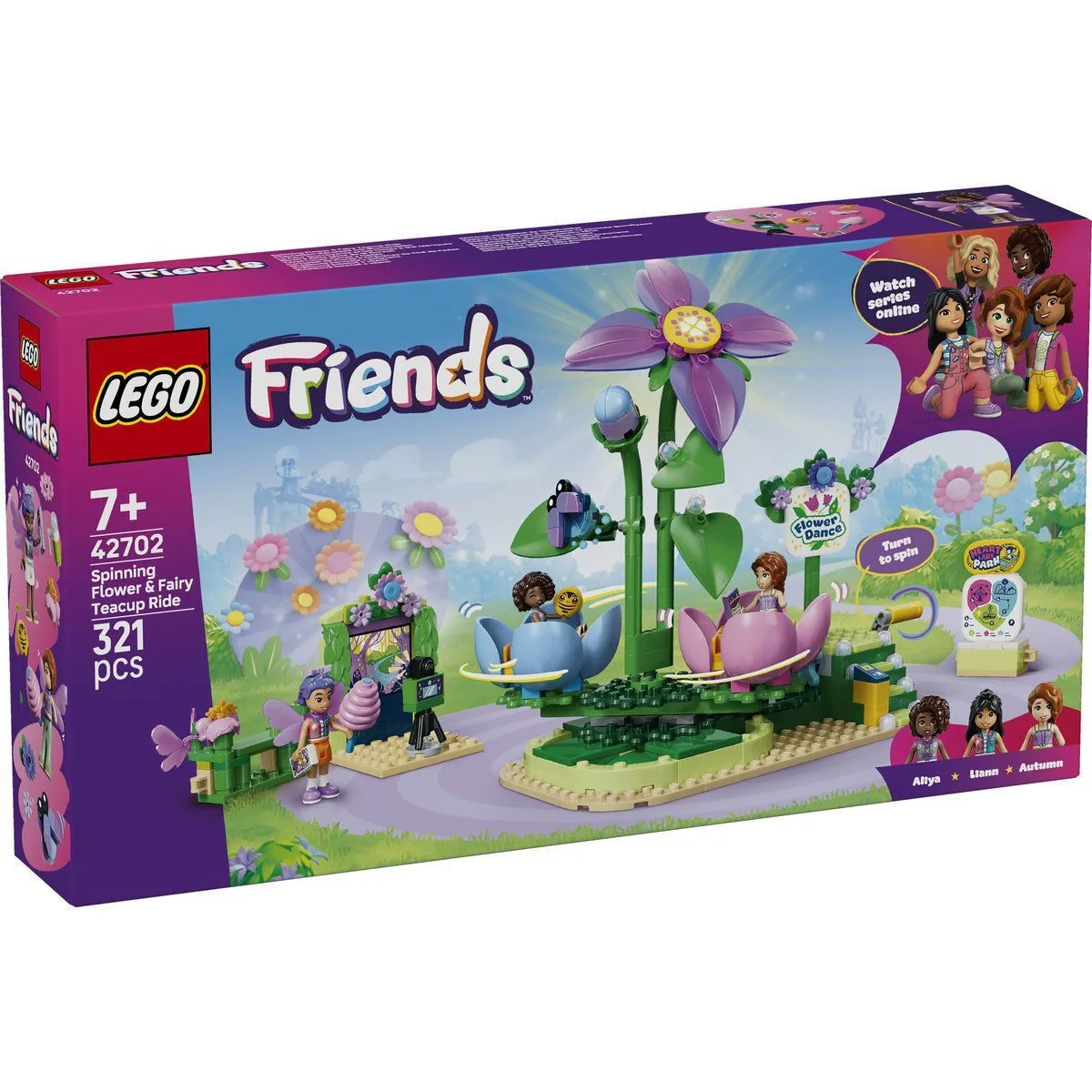 20260602103704_lego_friends_spinning_flower_fairy_teacup_ride_gia_7_eton_321tmch_42702.jpeg LEGO Friends Spinning Flower & Fairy Teacup Ride για 7+ Ετών 321τμχ 42702 - Image 1