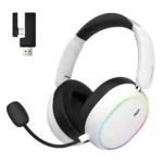 HATOR Phoenix 2 Ασύρματο Over Ear Gaming Headset με σύνδεση Bluetooth / USB Λευκό