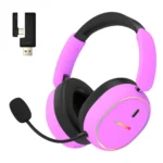 HATOR Phoenix 2 Ασύρματο Over Ear Gaming Headset με σύνδεση Bluetooth / USB Μωβ