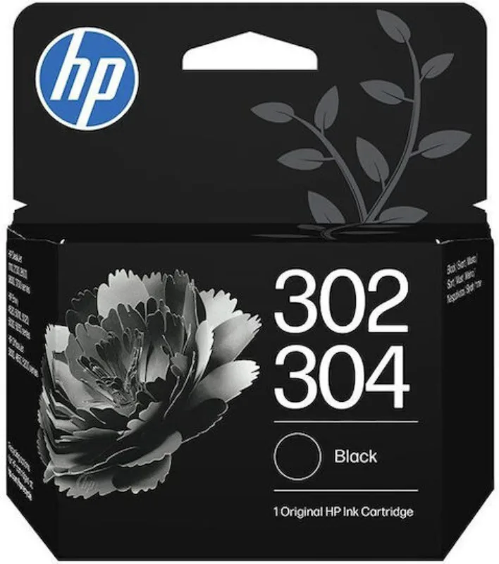 HP 302_304 Γνήσιο Μελάνι Εκτυπωτή InkJet Μαύρο (B7RT7AE) - Image 1