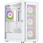 Silentware Air 100 Gaming Midi Tower Κουτί Υπολογιστή με Πλαϊνό Παράθυρο και ARGB Φωτισμό Λευκό