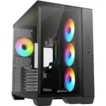 Sharkoon Steel Shark Gaming Midi Tower Κουτί Υπολογιστή με Πλαϊνό Παράθυρο και ARGB Φωτισμό Μαύρο