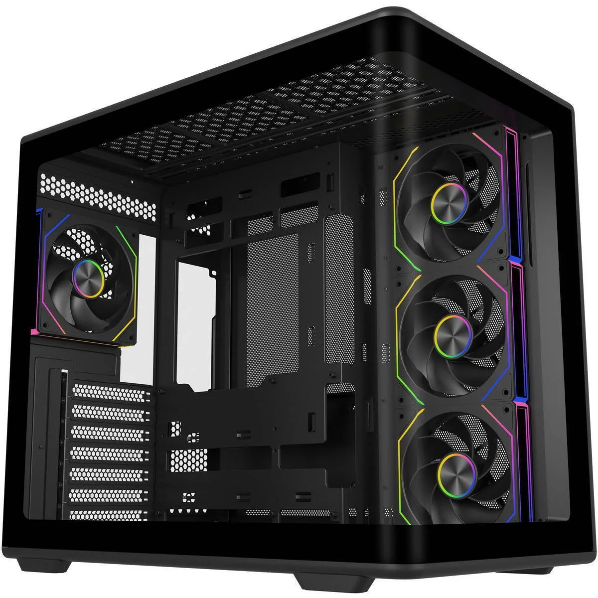 CoolerMaster Elite 600 Gaming Midi Tower Κουτί Υπολογιστή με Πλαϊνό Παράθυρο και ARGB Φωτισμό Μαύρο - Image 1